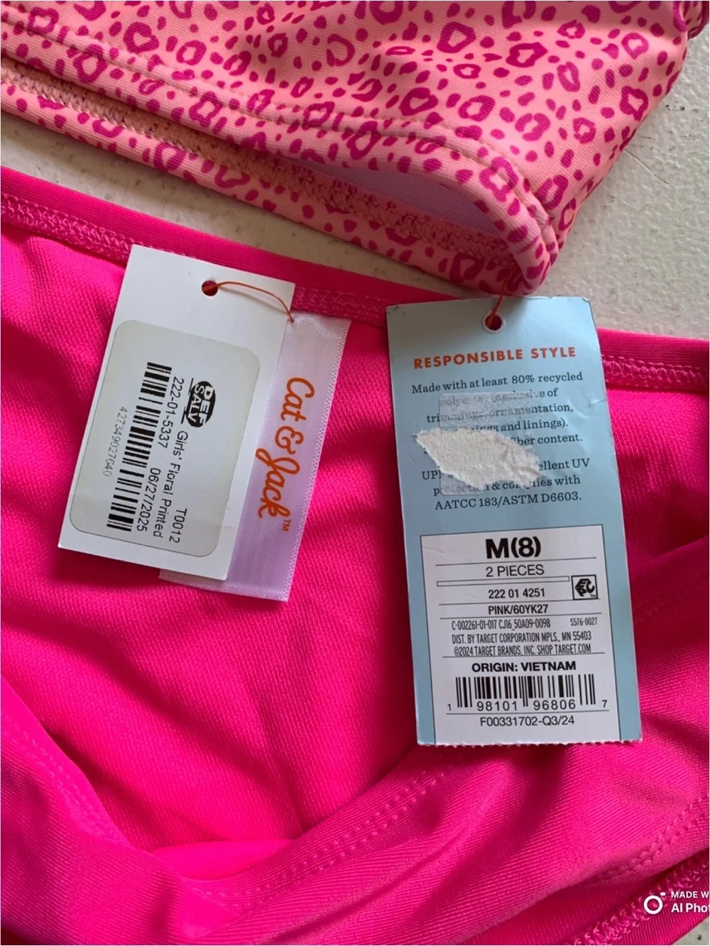 Cat & Jack pink leopard